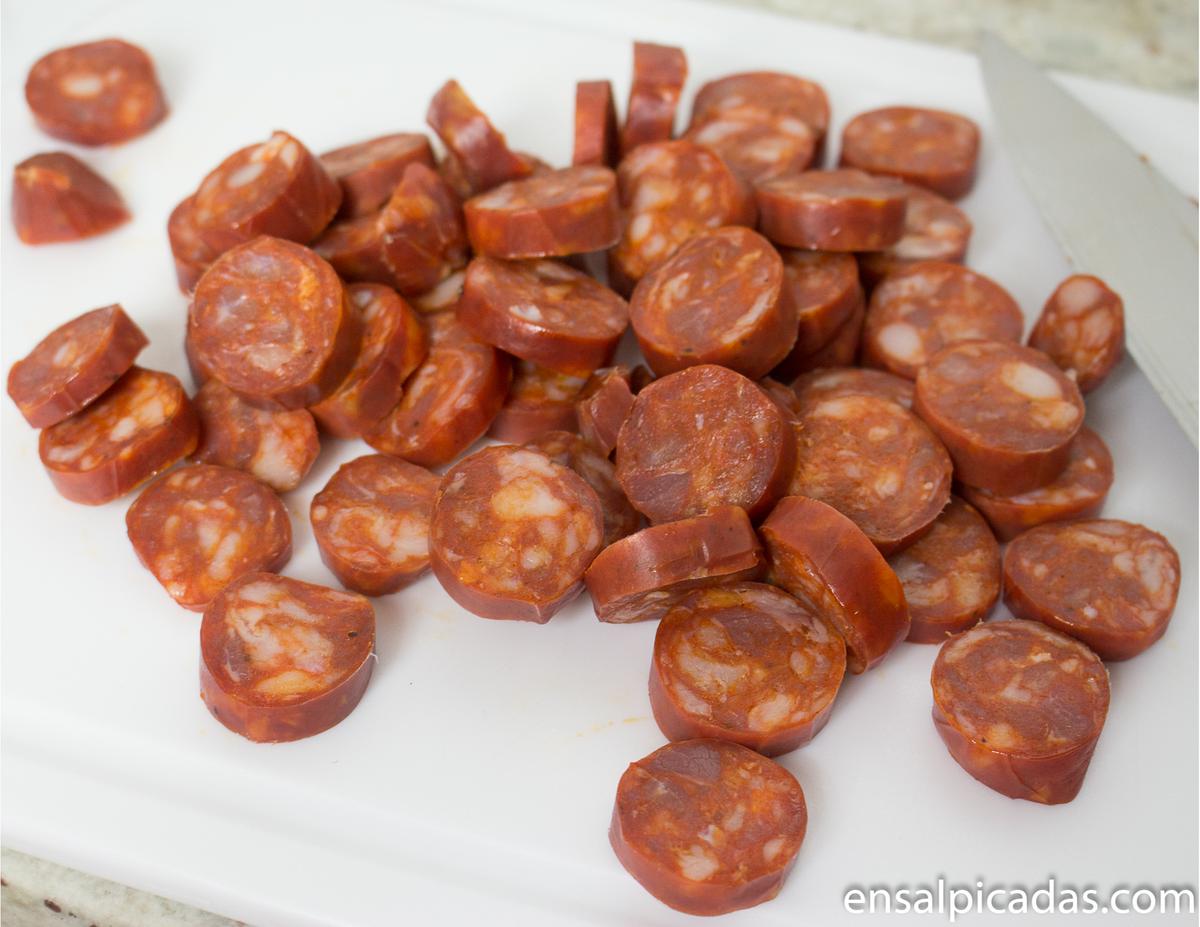 Receta de Chorizo al Vino.