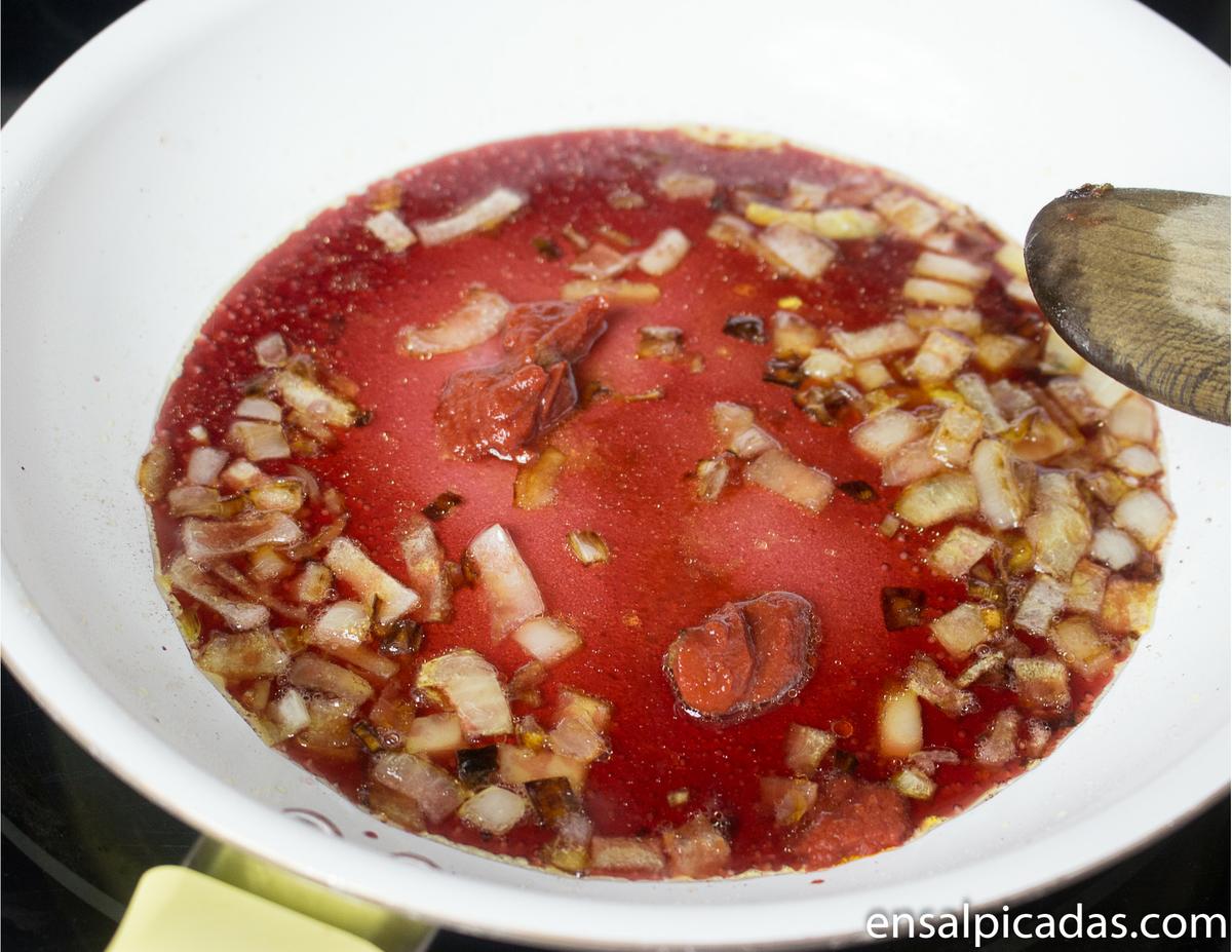 Receta de Chorizo al Vino.