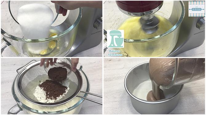 Como hacer bizcocho de chocolate