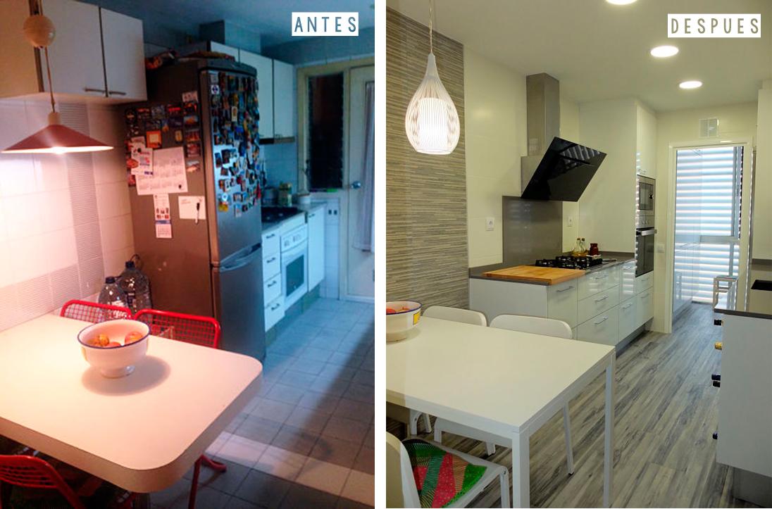 Antes y después, reforma integral en Barcelona