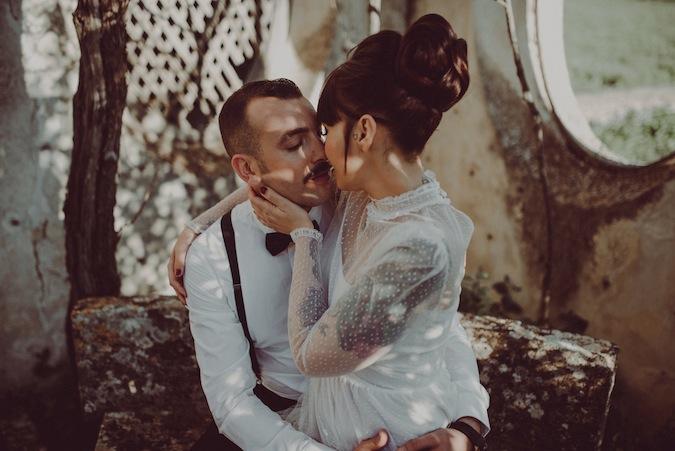 un elopement boho-vintage