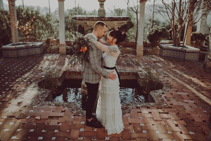 un elopement boho-vintage