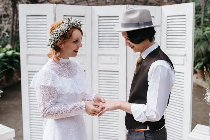 Un elopement con aires vintage