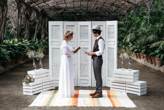 Un elopement con aires vintage