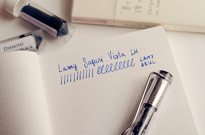 Lamy Vista + tintas