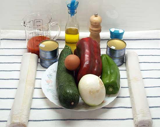 Empanada de pisto y atún