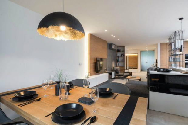 estilismo de mesa en color negro