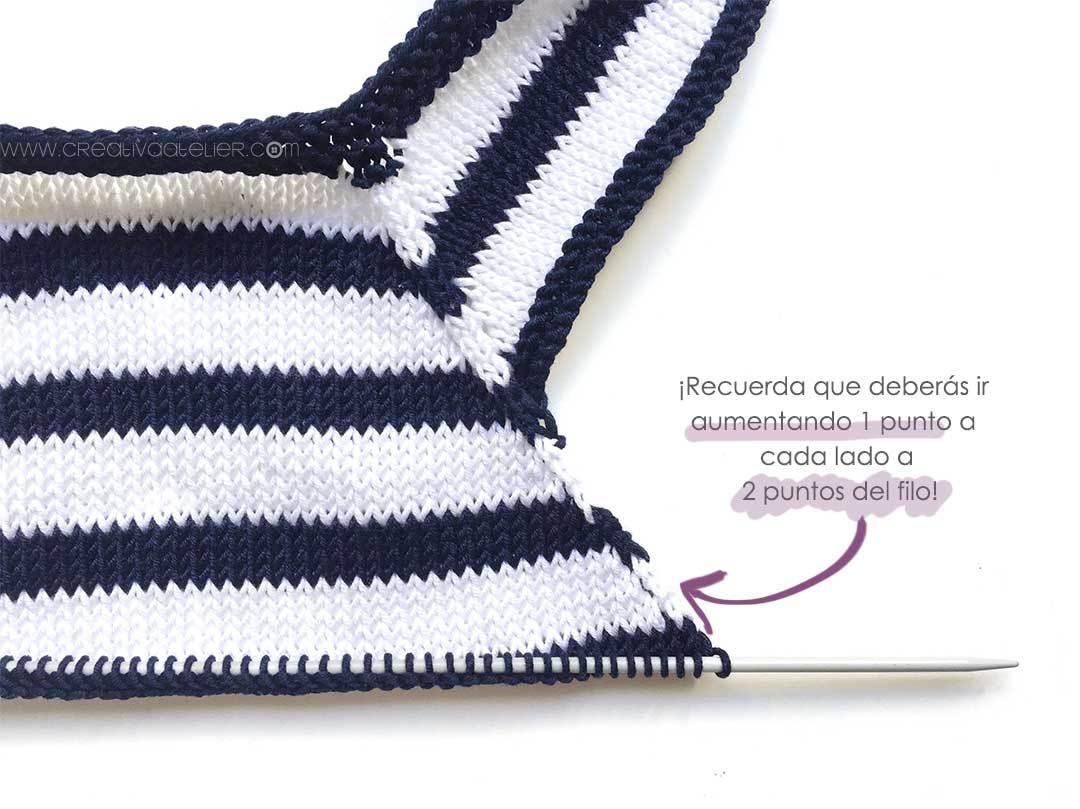 Ranita De Punto Marinera Navy Baby Manualidades