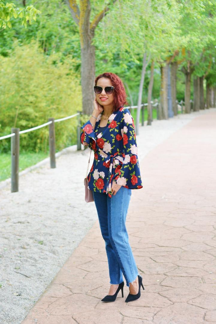 Look con estampado floral