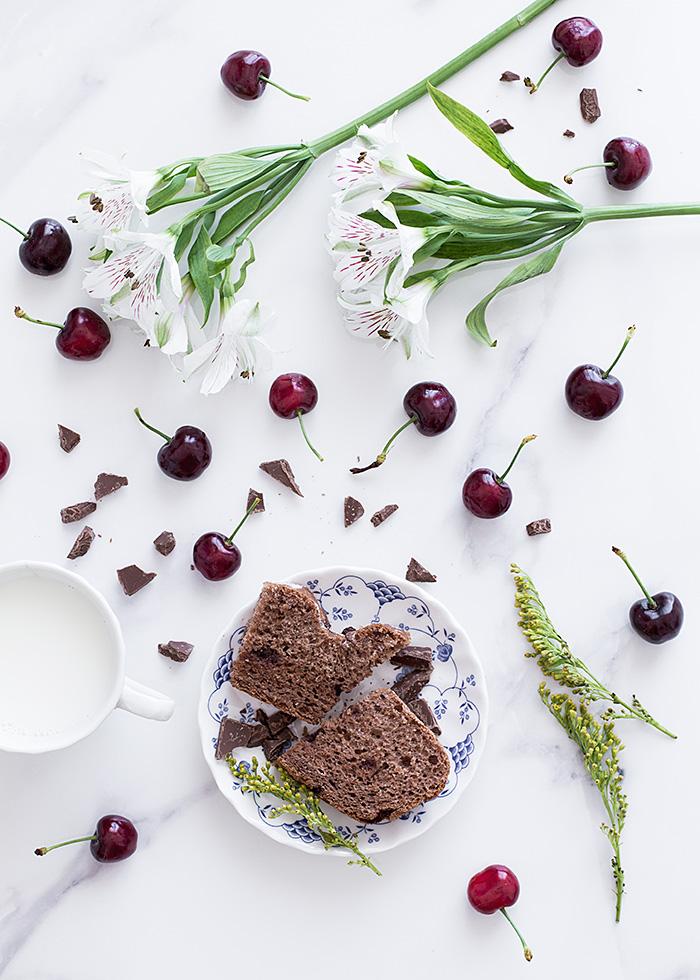 porción de pan con chocolate, bajo en calorías