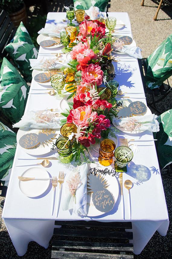 Aloha themed bridal shower