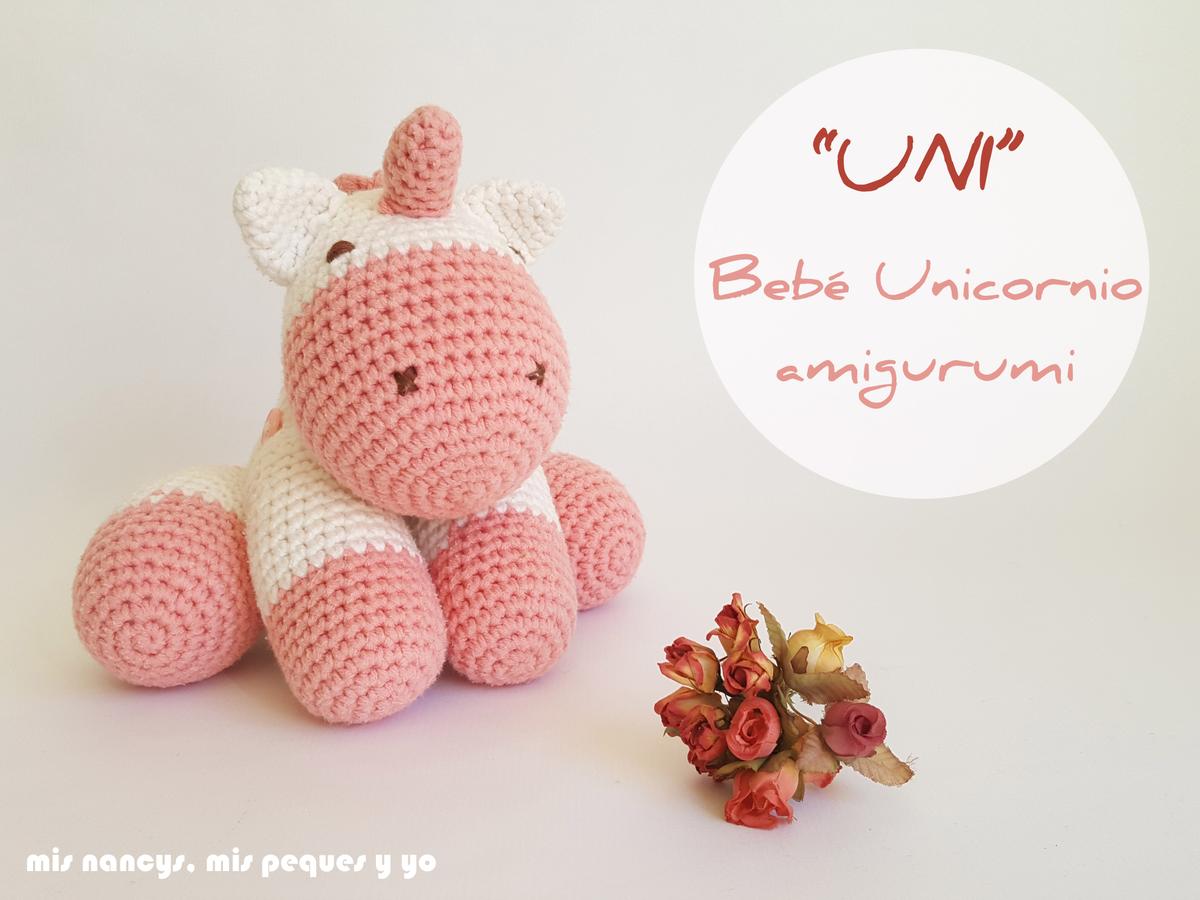 mis nancys, mis peques y yo, bebe unicornio amigurumi