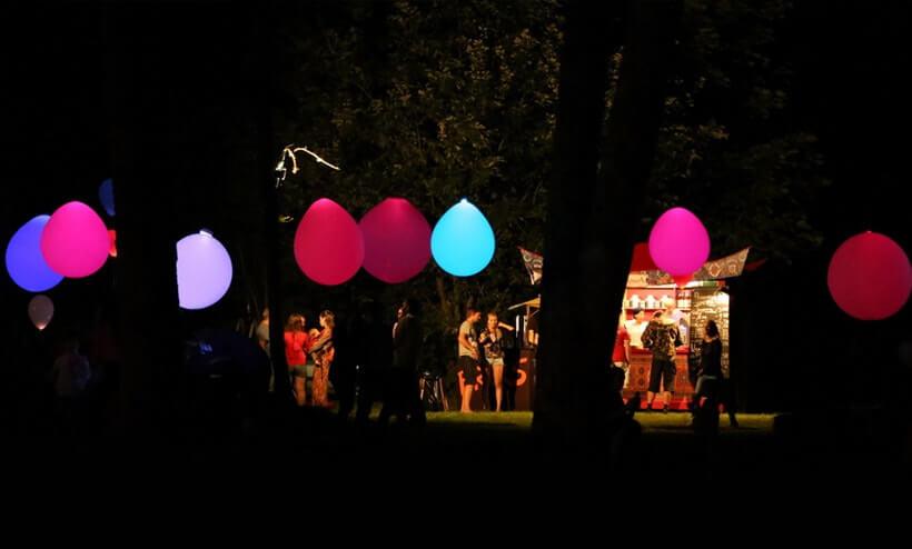 fiesta con globos led