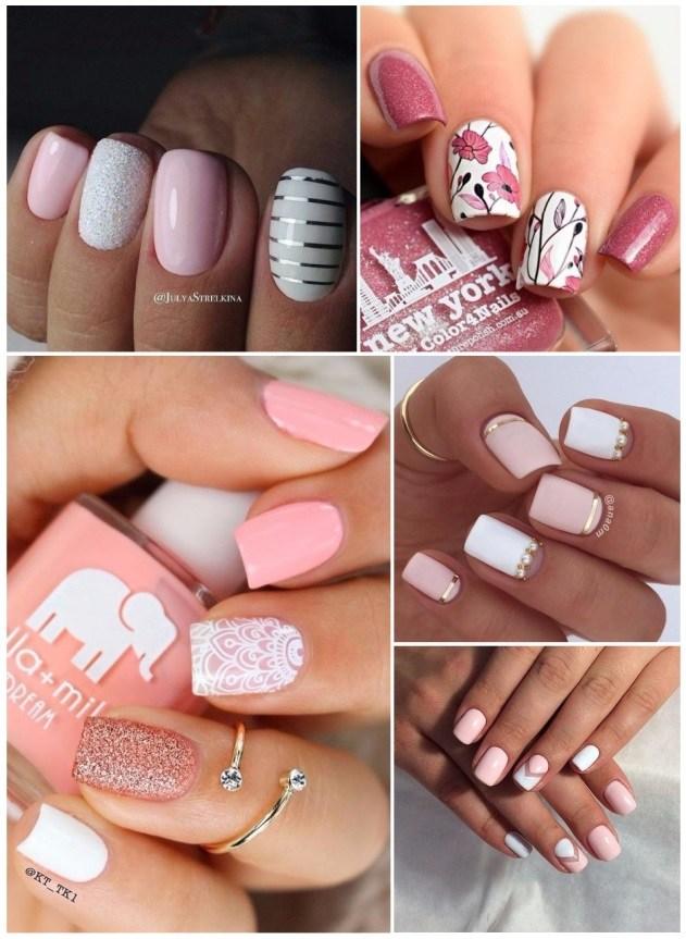 decoración de uñas en rosa paso a paso