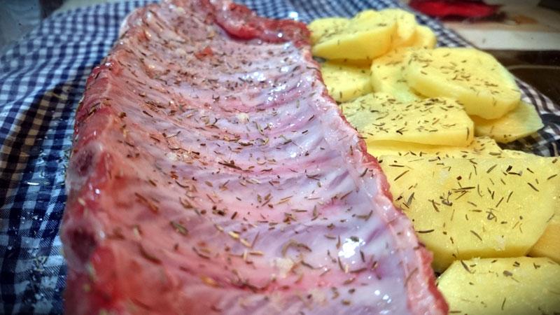 Costillar receta cerdo miel