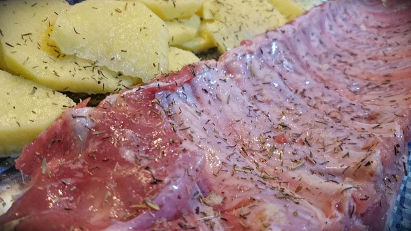 Costilla, costillas, costillar de cerdo, receta