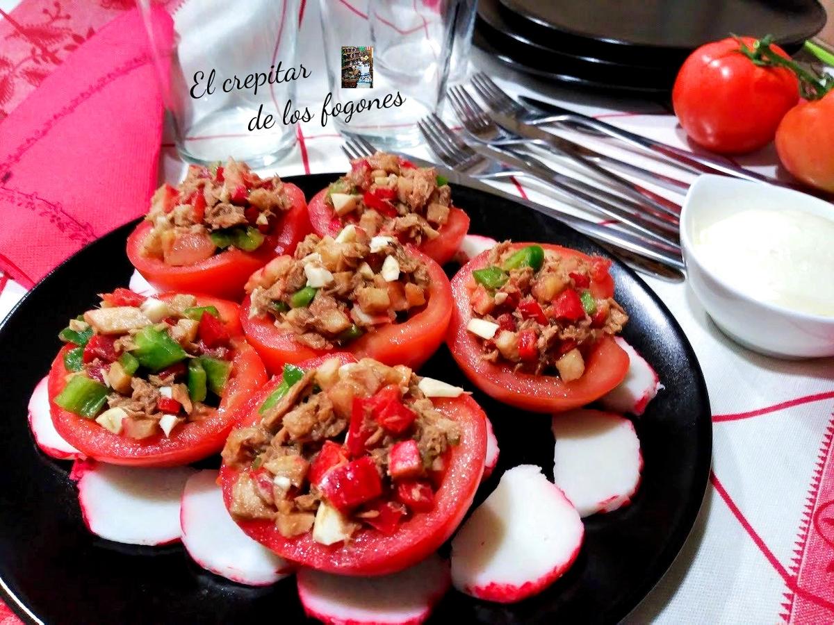 tomates rellenos con salpicón