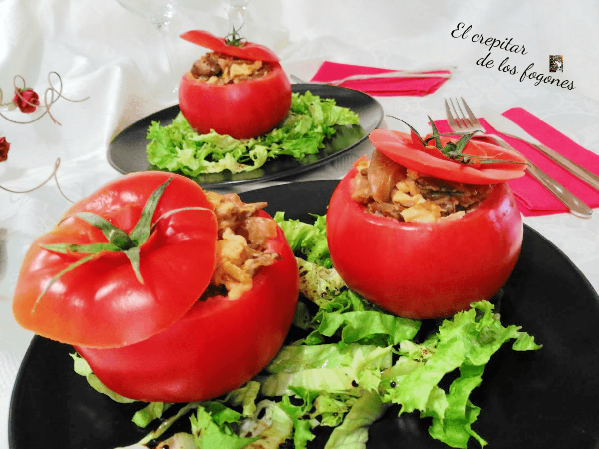 tomates rellenos con salpicón