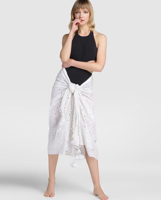 Pareos para tallas grandes blancos