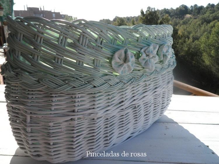 Cesta antigua... vieja...renovada!!!