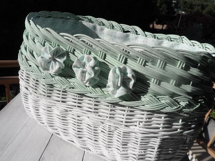 Cesta antigua... vieja...renovada!!!