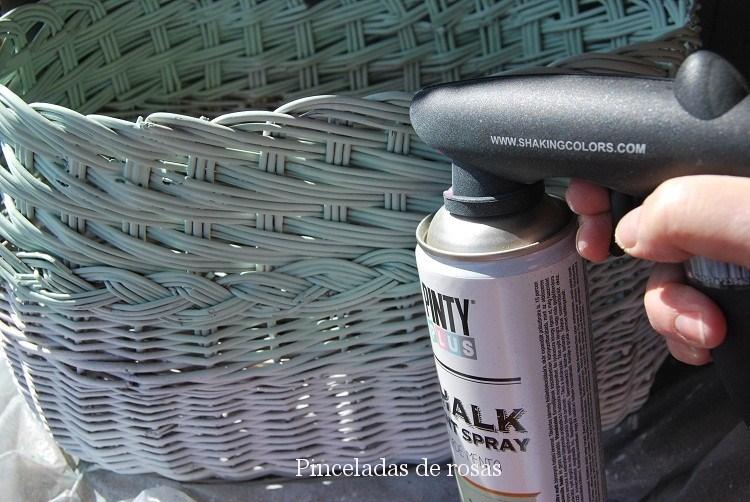 Cesta antigua... vieja...renovada!!!