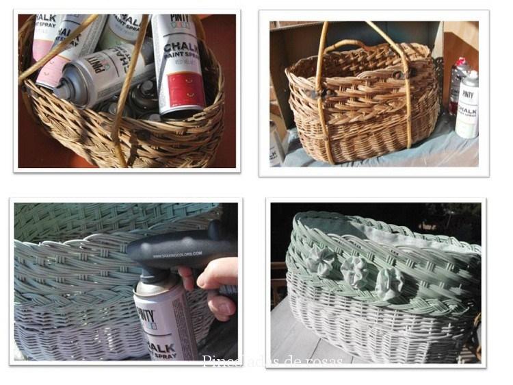 Cesta antigua... vieja...renovada!!!