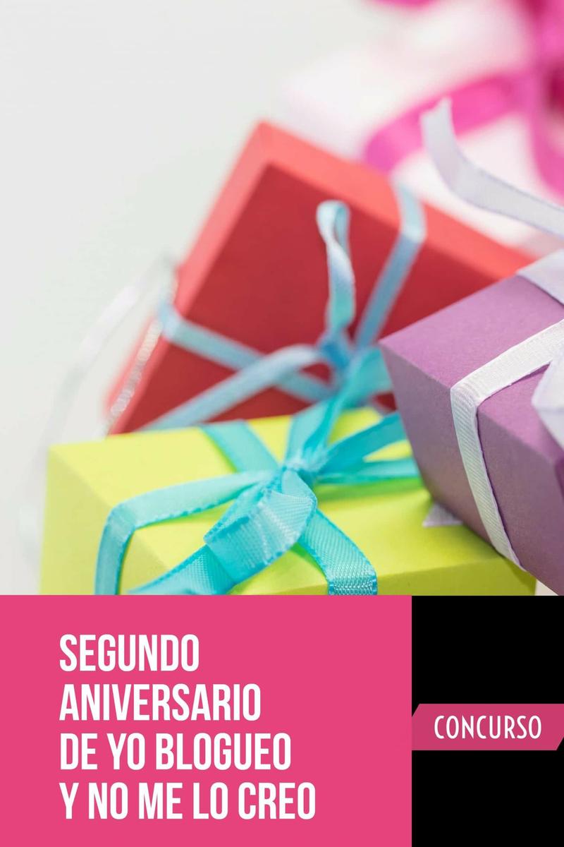 Segundo aniversario de yo blogueo sorteo