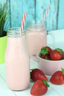 Batido de fresa sin lactosa | Smoothies saludables | Cocina