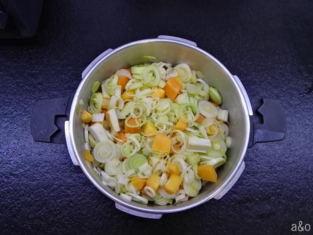 Partimos todas las verduras.