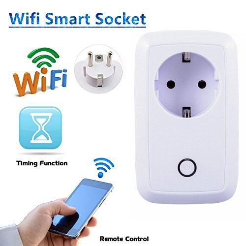 URANT Socket Wi-Fi con Control Remoto Inteligente, Temporizador y Puerto USB, Ofrece Aplicaciones Compatibles con Android e iOS Smartphone