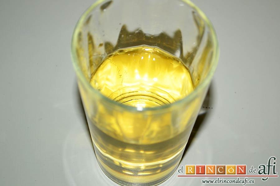 Gallegada, preparar el vino blanco