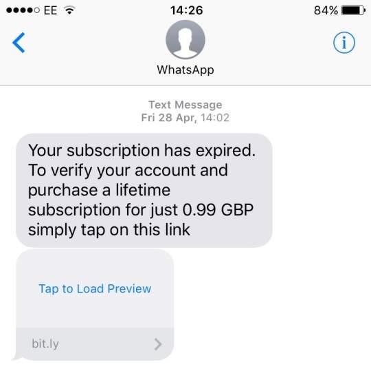 Nuevo timo WhatsApp vuelve a ser de pago y requiere suscripción