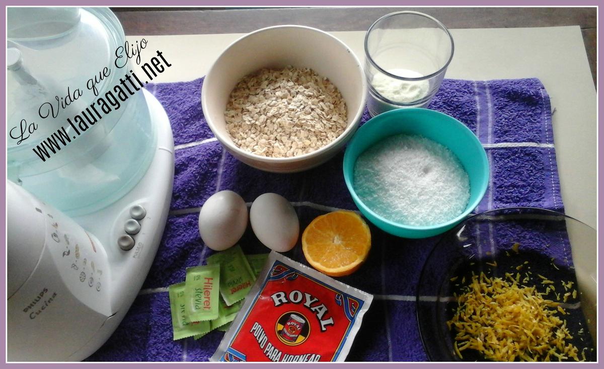 Muffins de avena y coco (2) sin harina de trigo