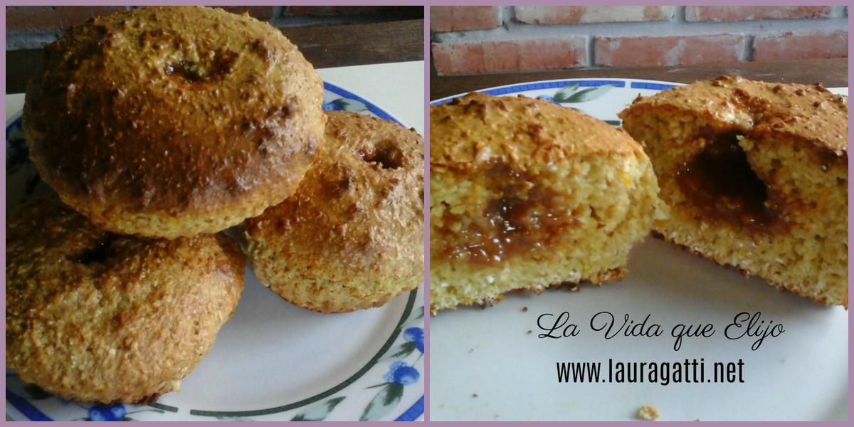 Muffins de avena y coco (3) sin harina de trigo