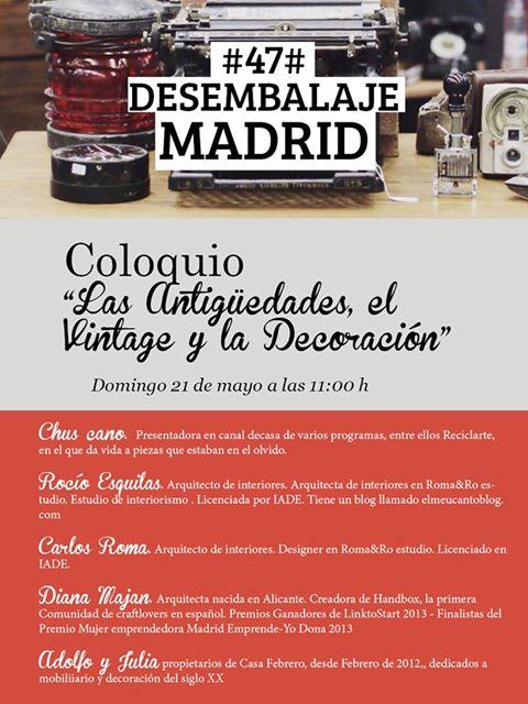 Antigüedades coloquio. Chus Cano