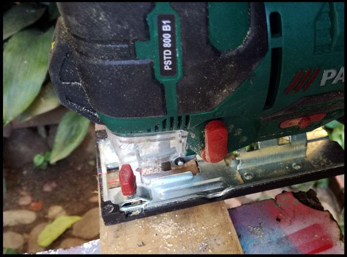 Cortar tablas perchero