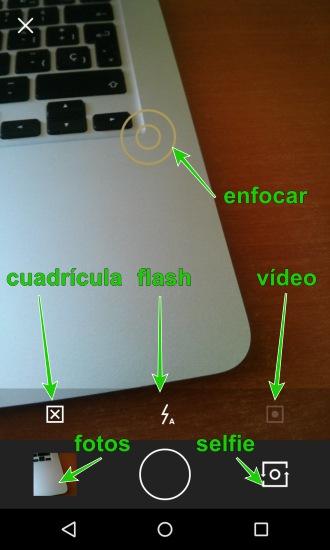 Cámara de la app vsco