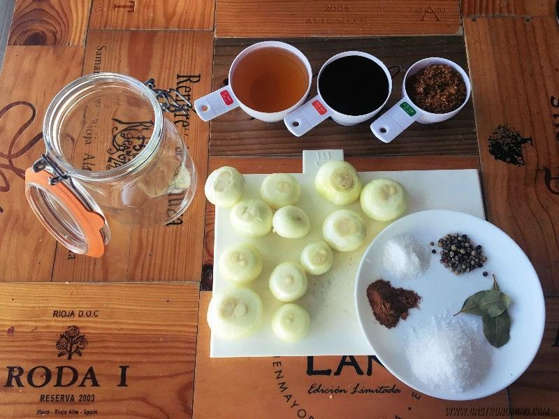 Cebollas en aceto balsámico