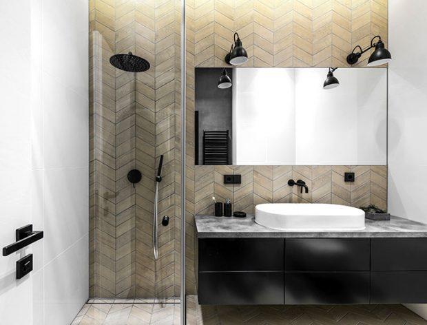 baño con alicatado espiga