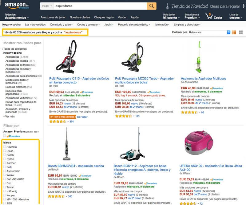 buscar producto afiliacion amazon