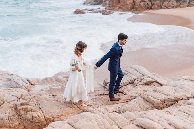 Un elopement en la playa