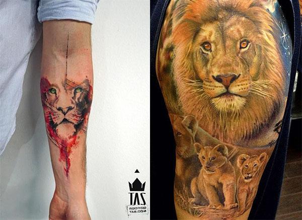 Tatuajes de leones para hombres, mujeres y sus diferentes significados |  Entretenimiento