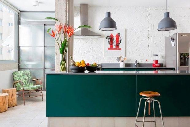 turquoise kitchen