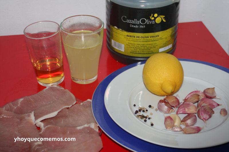 ingredientes filetes de cerdo al whisky receta
