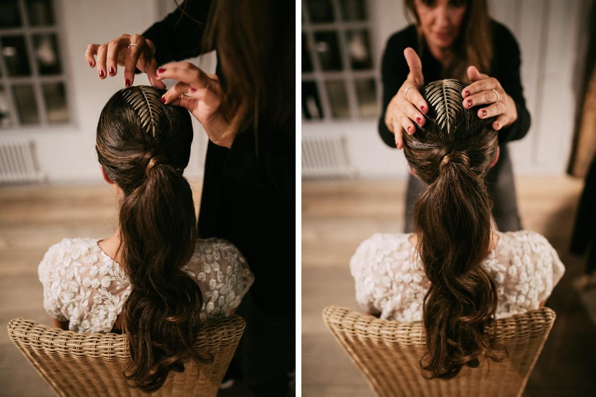 Real Wedding Eugenia & Ramón - Tocado Suma Cruz - Bodasconestilo