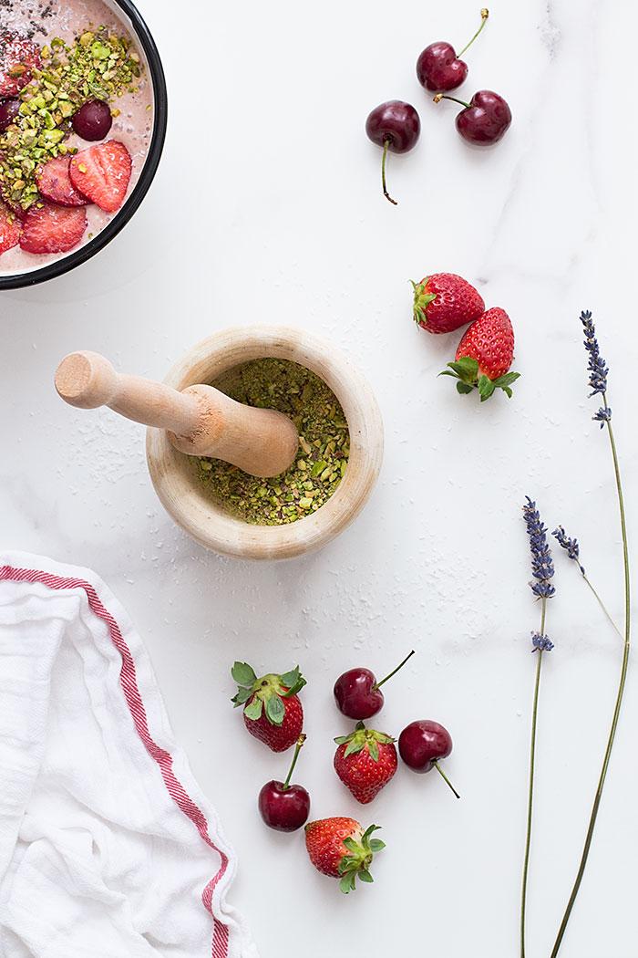 Ingredientes bowl smoothie