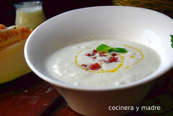 Crema fría de melón con yogur