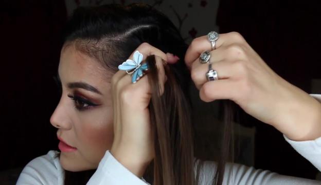 peinado con trenza a un lado