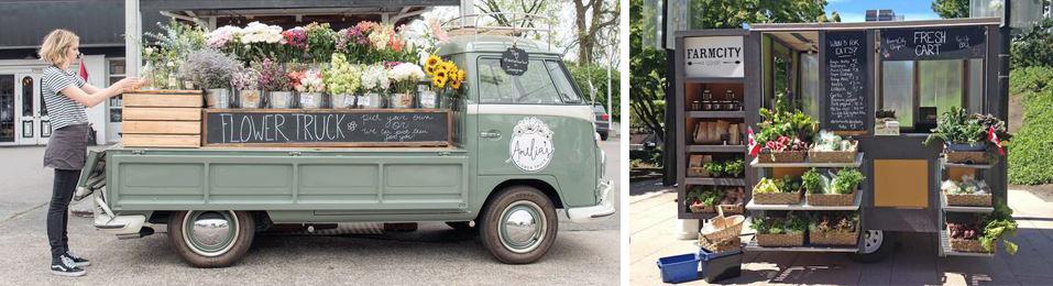 Negocios bonitos sobre ruedas